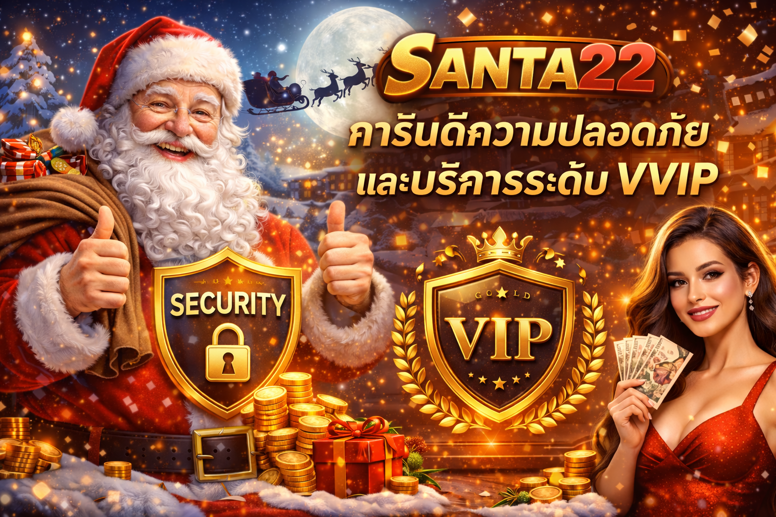 ระบบฝากถอนออโต้ Santa22 รองรับทรูวอเลท ไม่มีขั้นต่ำ